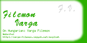 filemon varga business card